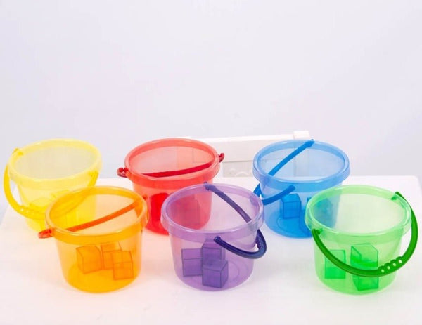 Translucent colour bucket set - Pk6 - EASE