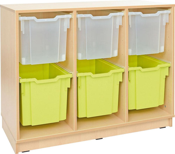 Tray Storage Medium Cabinet on Castors - 6 Jumbo Trays - EASE