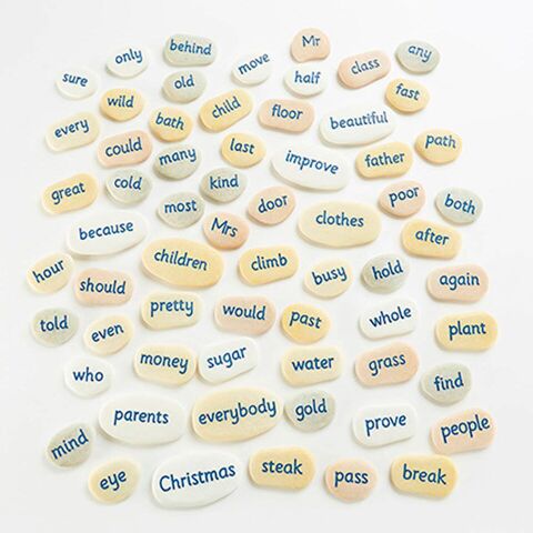 Tricky Word Pebbles Year 1 45 to 80mm - EASE