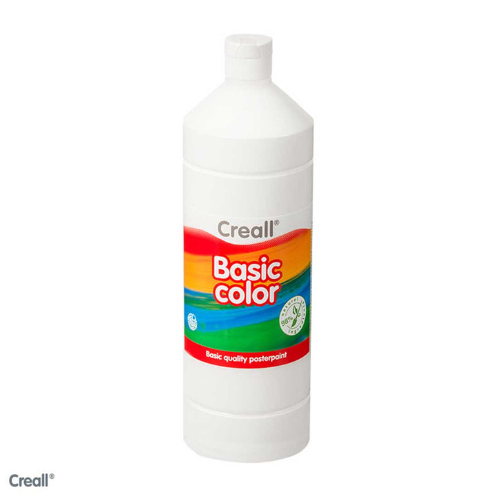 White CREALL Poster Paint 1 Litre - EASE