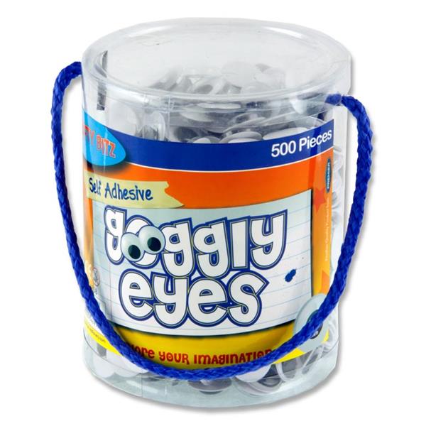 Wiggly Eyes Stack Pkt 500 Pieces - EASE