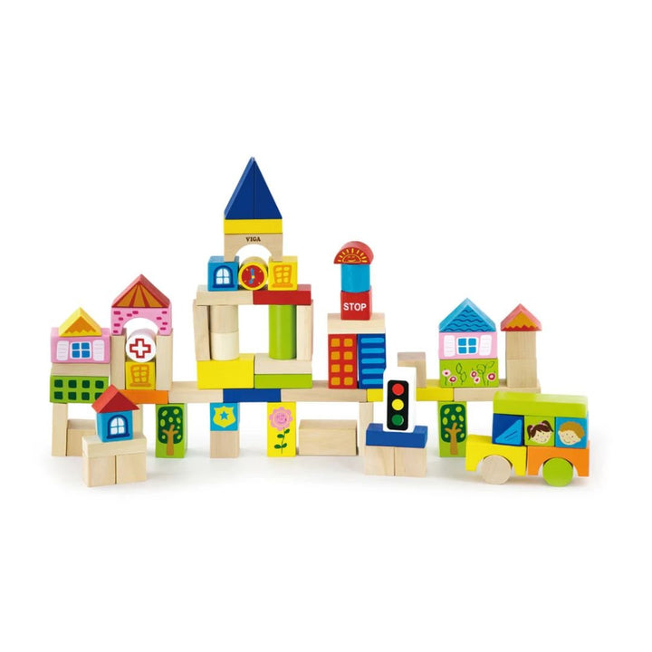 Wooden Blocks - 75pcs City - EASE