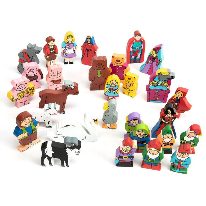 Wooden Fairy Tale Characters 29pk - EASE