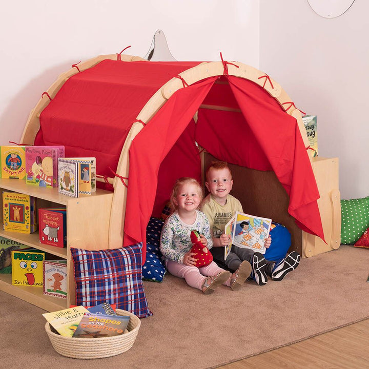 Wooden Framed Playtent with Storage Red - EASE