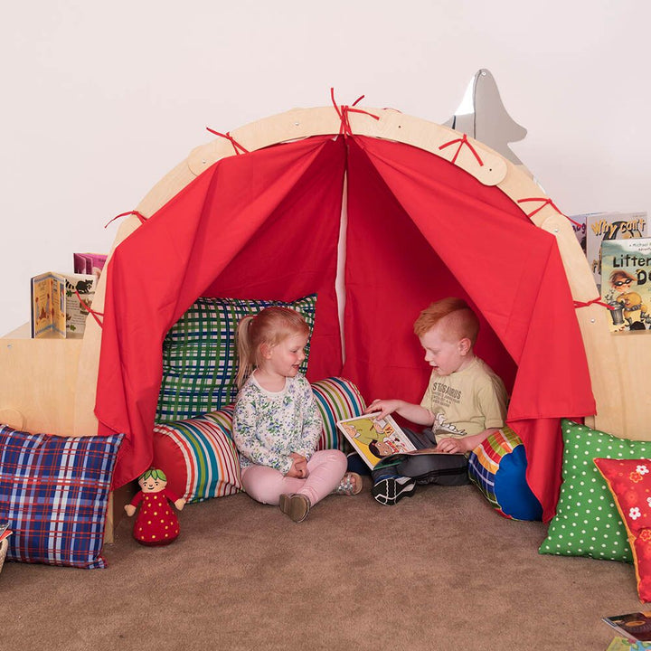 Wooden Framed Playtent with Storage Red - EASE