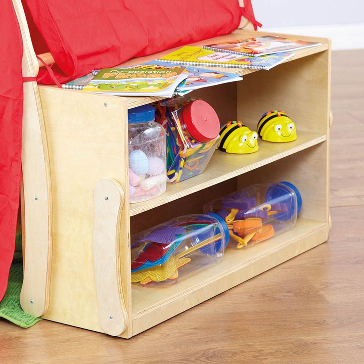 Wooden Framed Playtent with Storage Red - EASE