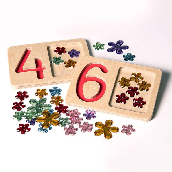 Wooden Number Trays - EASE