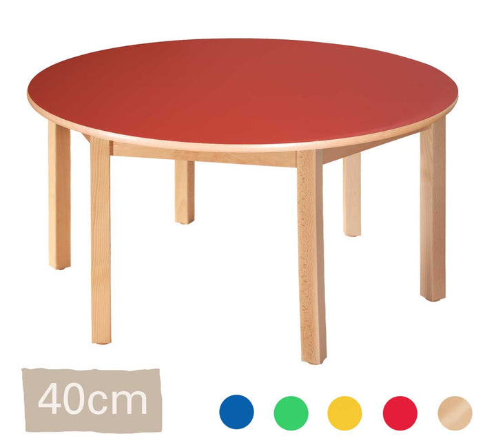 Wooden Round Table 40cm - All Colours - EASE