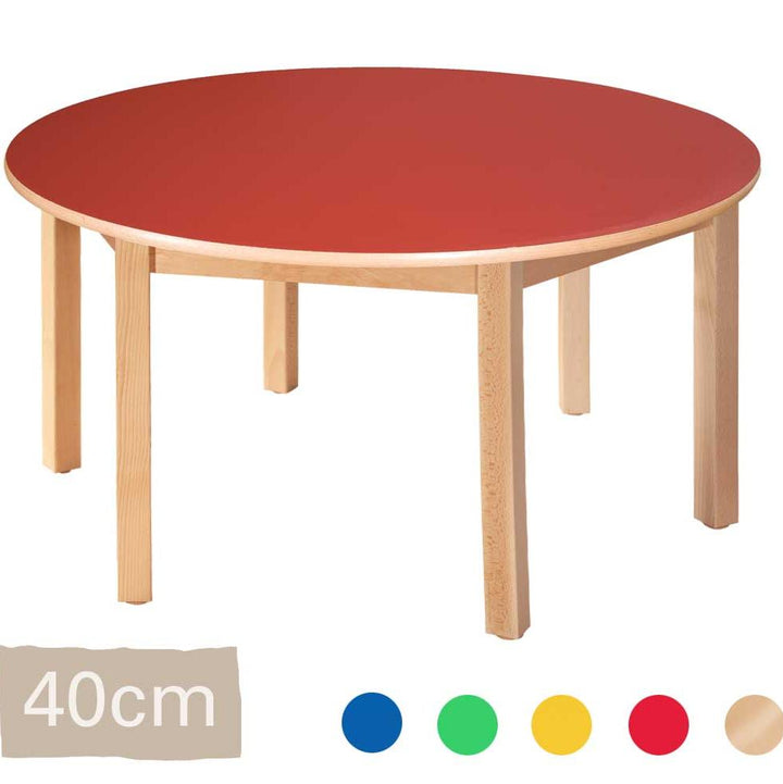 Wooden Round Table 40cm - All Colours - EASE