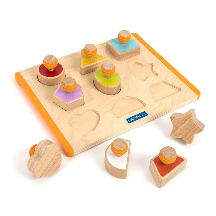 Wooden Shape Sorter Board 10pcs - EASE