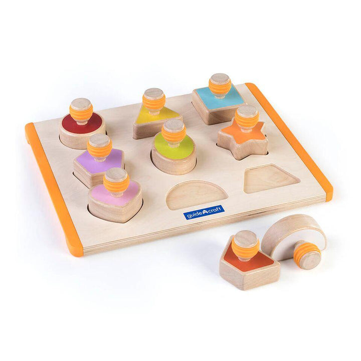 Wooden Shape Sorter Board 10pcs - EASE