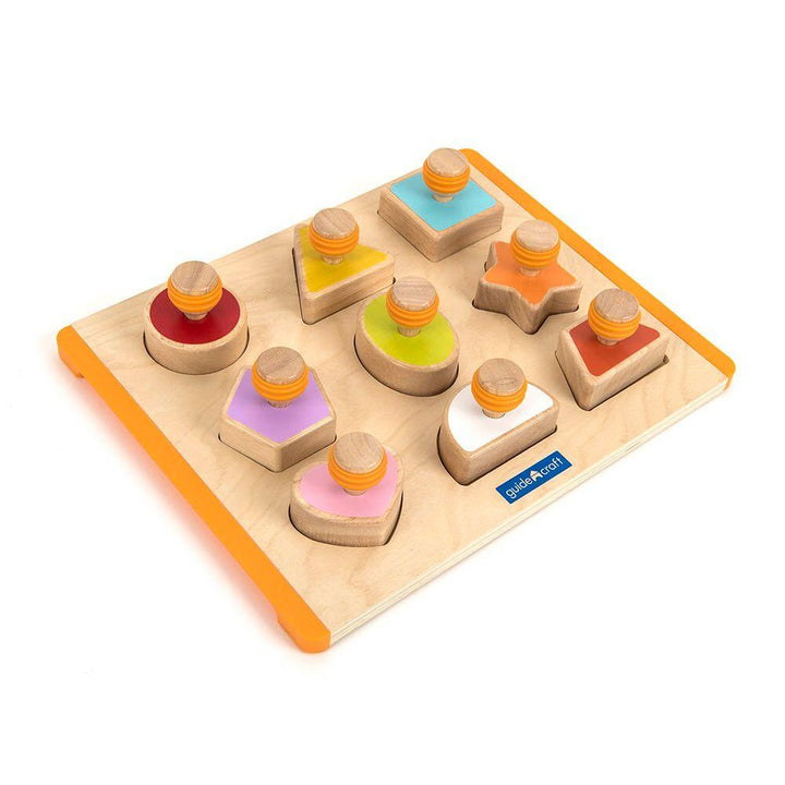 Wooden Shape Sorter Board 10pcs - EASE