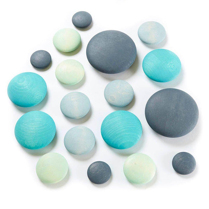 Wooden Stacking Pastel Pebbles 18pk - EASE