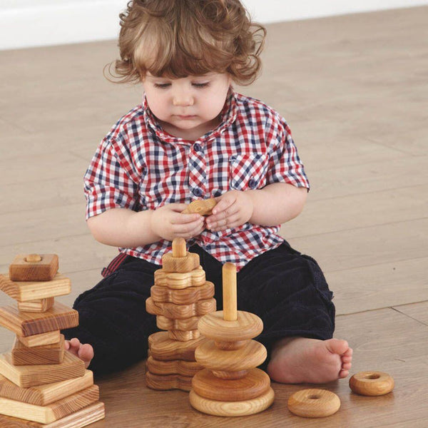 Wooden Stacking Pyramids 3pk - EASE