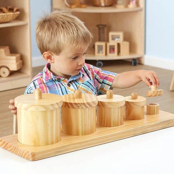 Wooden Toddler Sorting Pots - EASE