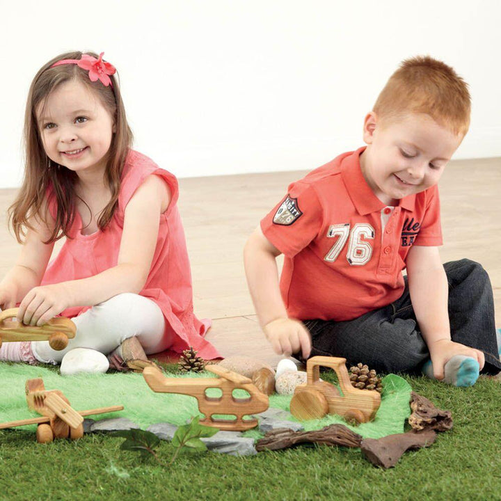 Wooden Vehicles 4pk - EASE