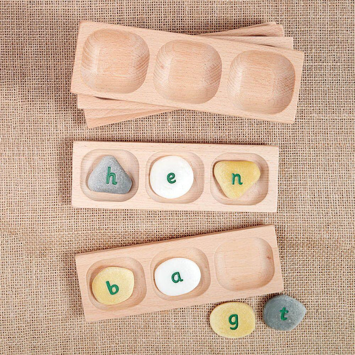 Word Building Trays 3 section 6pk - EASE