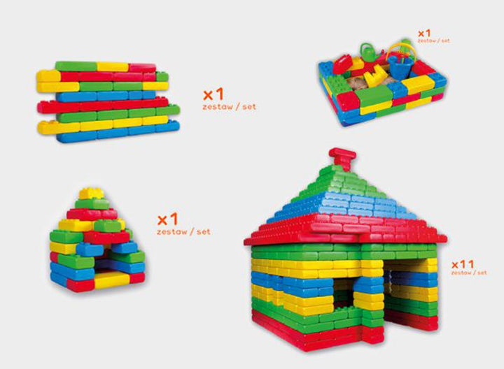 XLarge Construction Building Blocks 'Bricks' 33 Pcs - EASE