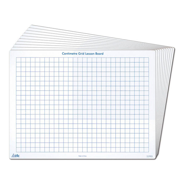 Show and Tell Whiteboards 1cm Grid 30pk 