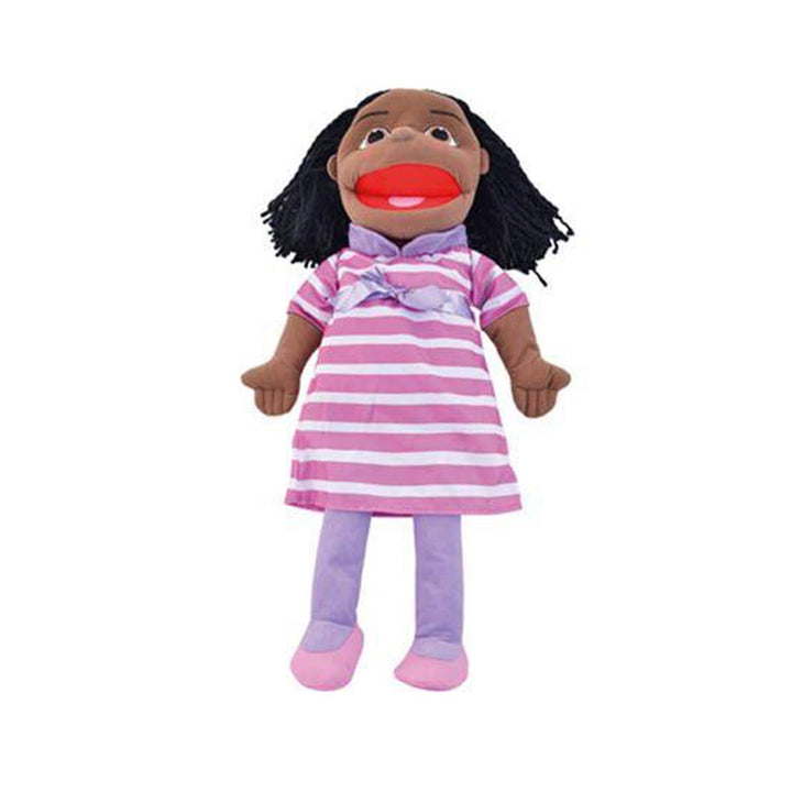 Large People Hand Puppets Black Girl 