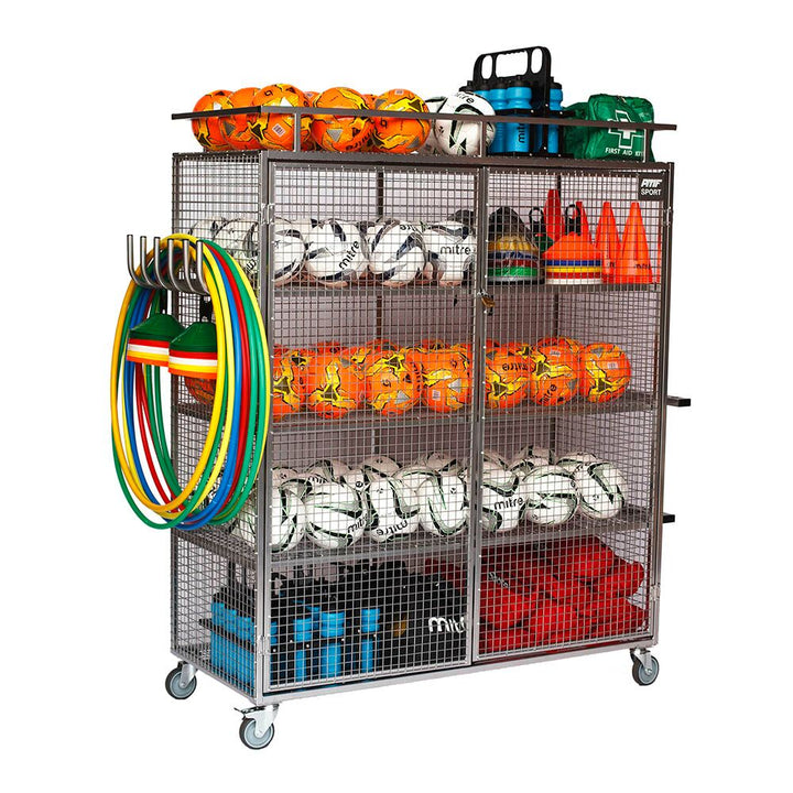 Lockable Ball Storage Trolley H1.76 x W1.4m 