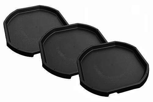 Black Tuff Spot Tray for Kids - Large Plastic Messy Play for Sand, Water  2+Years