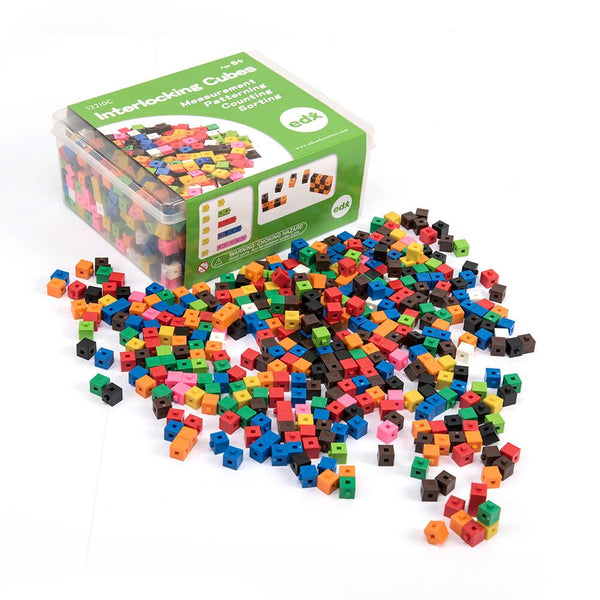 Plastic Interlocking Colour Cubes 1000pk 